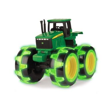 Tomy, John Deere, Monster, traktor z świecącymi oponami