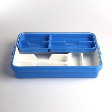 Tontarelli, wkład do szuflady 41,8-31,7-7,7 cm, biało-niebieski