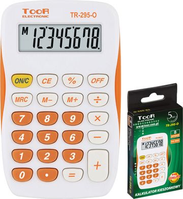 TooR, kalkulator kieszonkowy TR-295-O