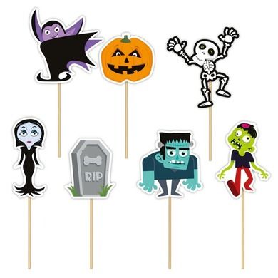Toppery do babeczek, Monsters, 7 szt.