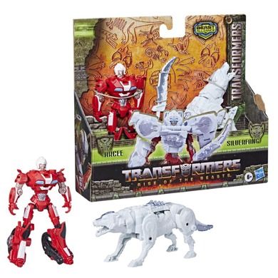 Transformers, Rise of the Beasts, Beast Combiner, Arcee i Silverfang, figurki, 13 cm, 2 szt.