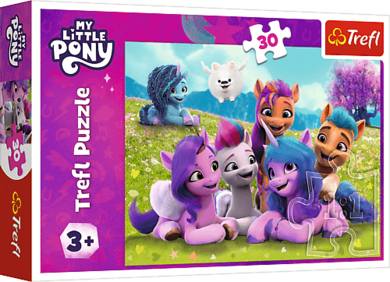 Trefl, My Little Pony, Przyjacielskie Koniki Pony, puzzle, 30 elementów