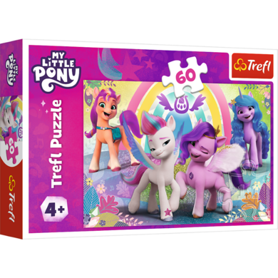 Trefl, My Little Pony, W świecie przyjaźni, puzzle, 60 elementów