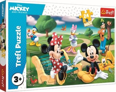 Trefl, Myszka Miki i przyjaciele, puzzle, 24 maxi elementów