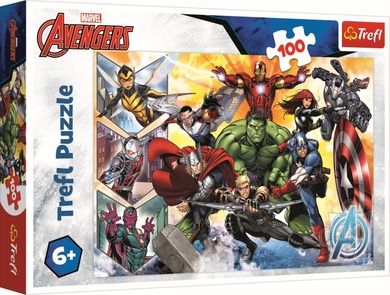 Trefl, Siła Avengersów, puzzle, 100 elementów