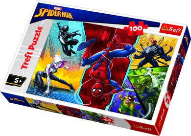 Trefl, Spider-Man, Do góry nogami, puzzle, 100 elementów
