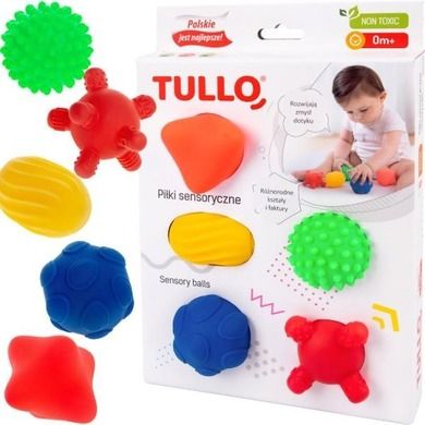 Tullo, piłeczki sensoryczne, 5 szt.