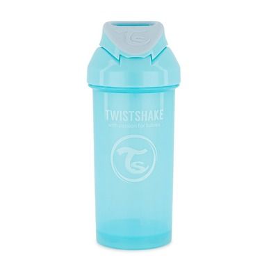 Twistshake, kubek niekapek ze słomką, niebieski, 360 ml