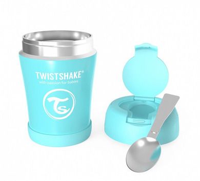 Twistshake, pojemnik termiczny na jedzenie, niebieski, 350 ml