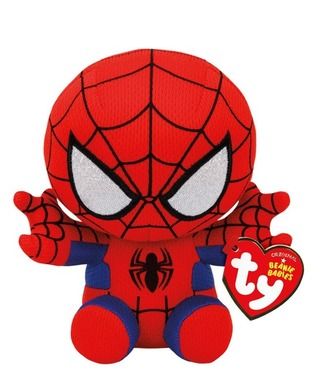 Ty, Beanie Babies, Spider-Man, mastkotka, 15 cm