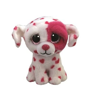 Ty, Beanie Boos, pies w serca Beau, maskotka, 15 cm