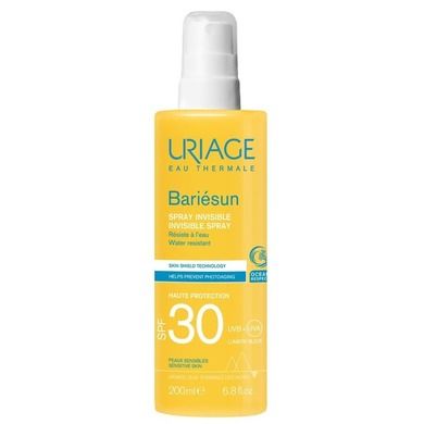 Uriage, Bariesun Invisible Spray, wodoodporny spray przeciwsłoneczny, SPF30, 200 ml
