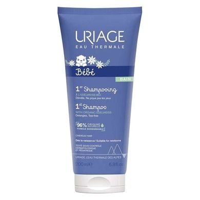 URIAGE, Bebe 1st Shampoo, bardzo łagodny szampon niezawierający mydła, 200 ml