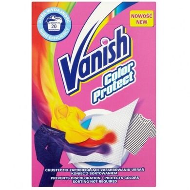 Vanish, Color Protect, chusteczki zapobiegające farbowaniu, 20 szt.