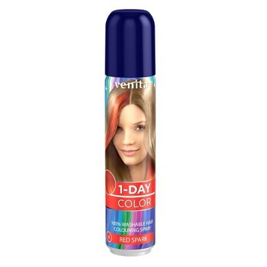 Venita, 1-Day Color, koloryzujący spray do włosów, Czerwona Iskra, 50 ml