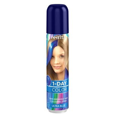 Venita, 1-Day Color, koloryzujący spray do włosów, Szafirowy Błękit, 50 ml