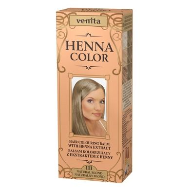 Venita, Henna Color, balsam koloryzujący z ekstraktem z henny, nr 111, Natural Blond, 75 ml