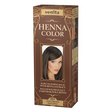 Venita, Henna Color, balsam koloryzujący z ekstraktem z henny, nr 113, Jasny Brąz, 75 ml