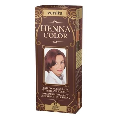 Venita, Henna Color, balsam koloryzujący z ekstraktem z henny, nr 12, Wiśnia, 75 ml