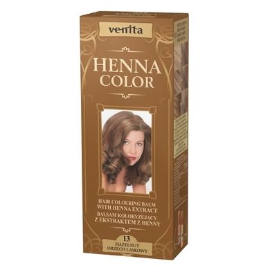 Venita, Henna Color, balsam koloryzujący z ekstraktem z henny, nr 13, Orzech Laskowy, 75 ml