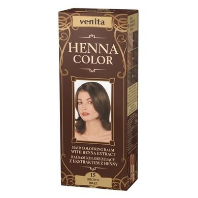 Venita, Henna Color, balsam koloryzujący z ekstraktem z henny, nr 15, Brąz, 75 ml