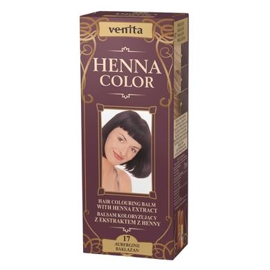 Venita, Henna Color, balsam koloryzujący z ekstraktem z henny, nr 17, Bakłażan, 75 ml