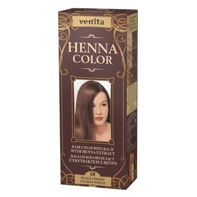 Venita, Henna Color, balsam koloryzujący z ekstraktem z henny, nr 18, Czarna Wiśnia, 75 ml