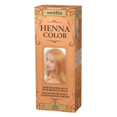 Venita, Henna Color, balsam koloryzujący z ekstraktem z henny, nr 2, Jantar, 75 ml