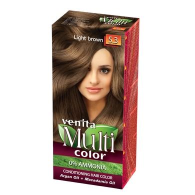 Venita, MultiColor, pielęgnacyjna farba do włosów, 5.3 Jasny Brąz