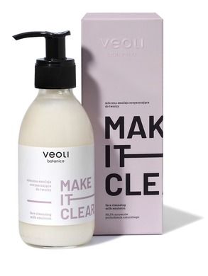 Veoli Botanica, Make It Clear, mleczna emulsja oczyszczająca do twarzy, 200 ml