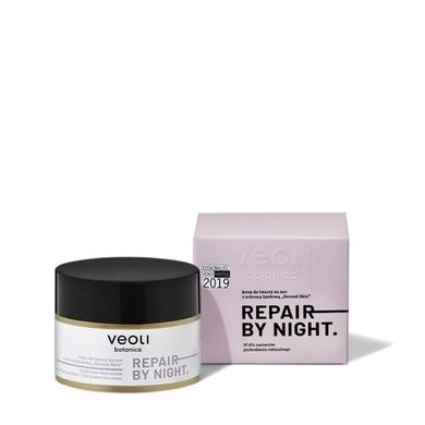 Veoli Botanica, Repair By Night Cream, krem do twarzy z ochroną lipidową na noc, 50 ml