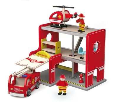 Viga Toys, Remiza strażacka z akcesoriami