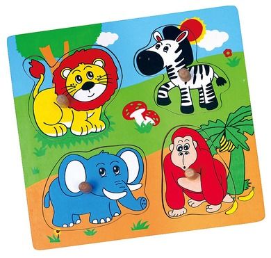 Viga Toys, Zoo, puzzle niespodzianka