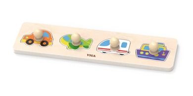 Viga, Transport, pierwsze puzzle z uchwytami