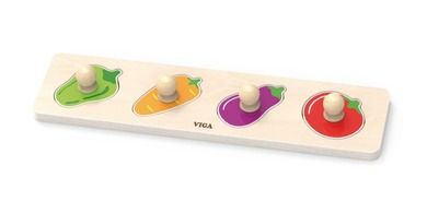 Viga, Warzywa, pierwsze puzzle z uchwytami, układanka drewniana