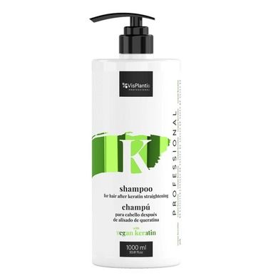 VisPlantis, Professional, szampon do włosów po keratynowym prostowaniu, Vegan Keratin, 1000 ml