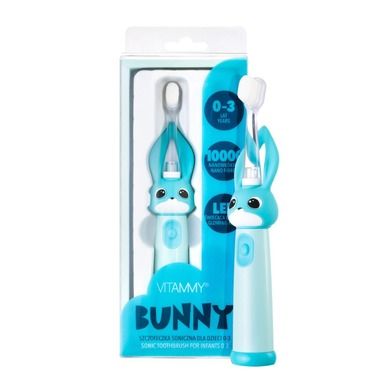Vitammy, Bunny, szczoteczka soniczna, Light Blue, 0-3 l.
