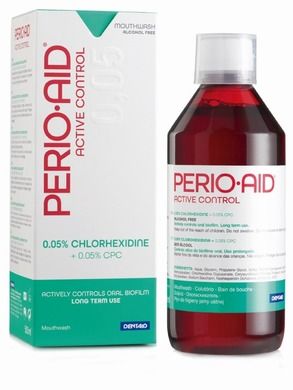Vitis, Perio-Aid Control 0,05%, płyn do płukania jamy ustnej, 500 ml