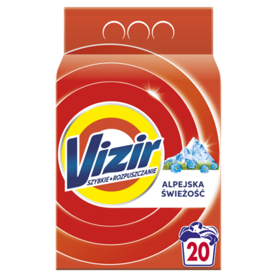 Vizir, Alpine Fresh, proszek do prania, 20 prań