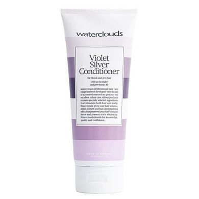 Waterclouds, Violet Silver Conditioner, odżywka z fioletowym pigmentem neutralizująca żółte refleksy na włosach blond i siwych, 200 ml