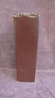 Wazon prostokąt, średni, bordo, 28 cm
