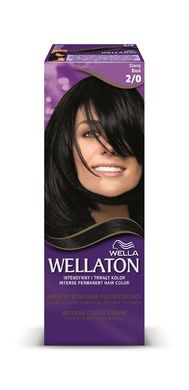 Wella, Wellaton, krem intensywnie koloryzujący nr 2/0 czarny
