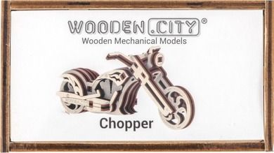 Wooden City, Widgets, chopper, drewniane puzzle 3D