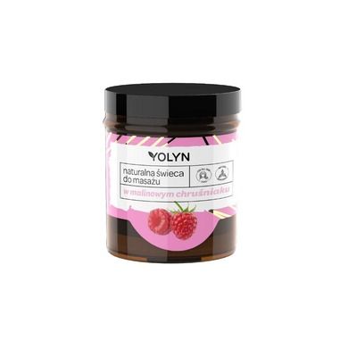 Yolyn, naturalna świeca do masażu, w malinowym chruśniaku, 120 ml