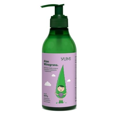 Yumi, Aloe Winogrono, aloesowe mydło w płynie, 300 ml