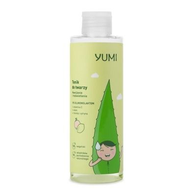 Yumi, tonik nawilżająco-rozświetlający, 10% glukonolakton, morela-cytryna, 200 ml