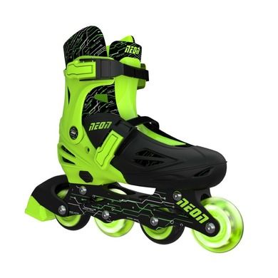 YVolution, Neon, Inline, rolki, zielone, rozmiar 30-33