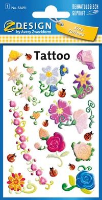 Z-Design, tatuaże, kwiaty