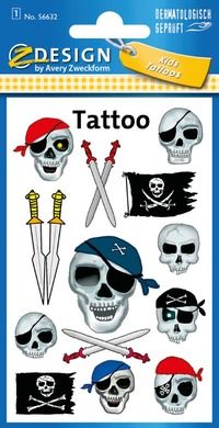 Z-Design, tatuaże, piraci, czachy