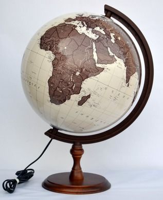 Zachem, globus antyczny, podświetlany, 320 mm